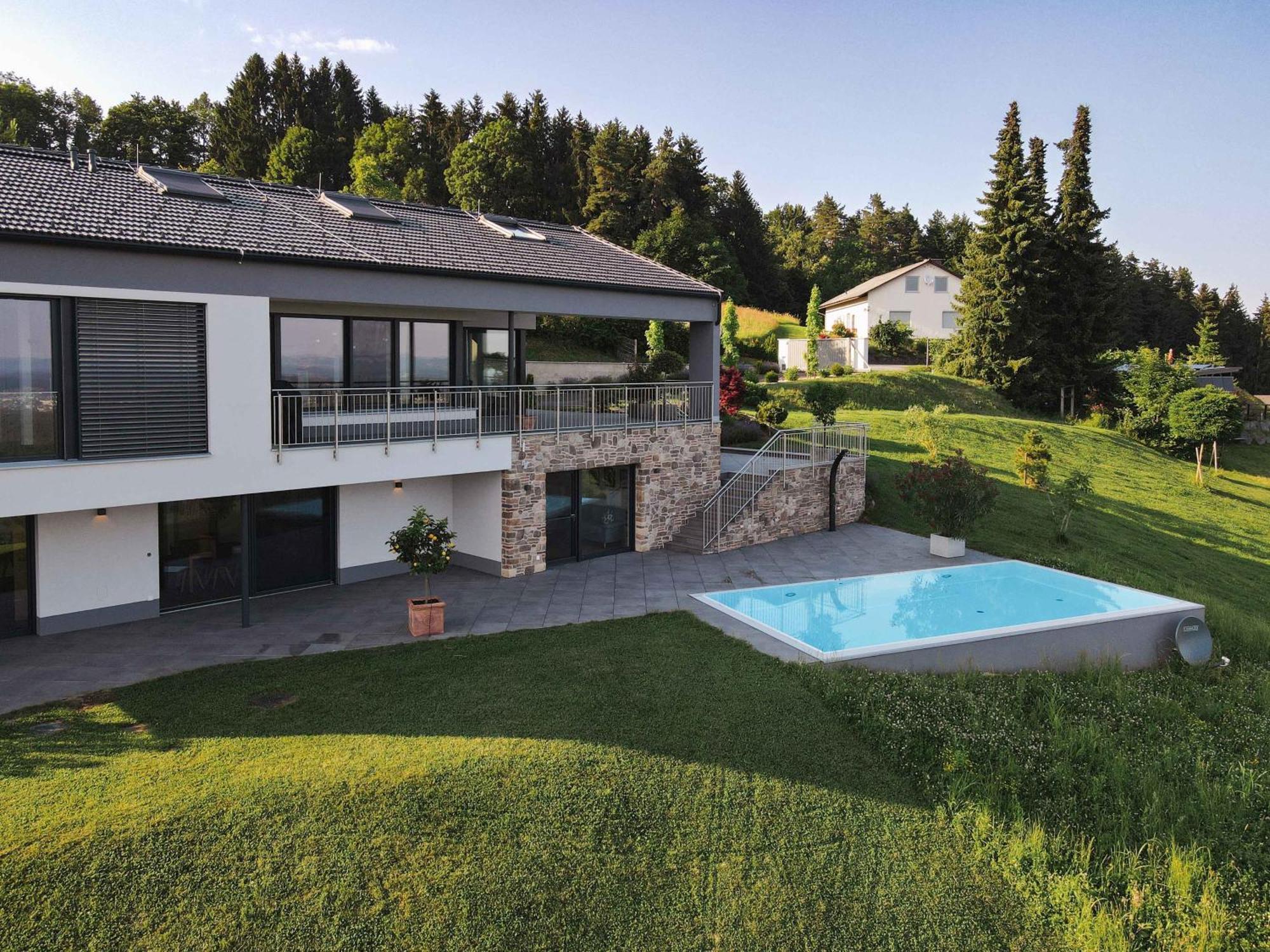 Greim15 --- Ganzes Ferienhaus Mit Fernsicht, Pool, Wellness Дойчландсберг Екстериор снимка