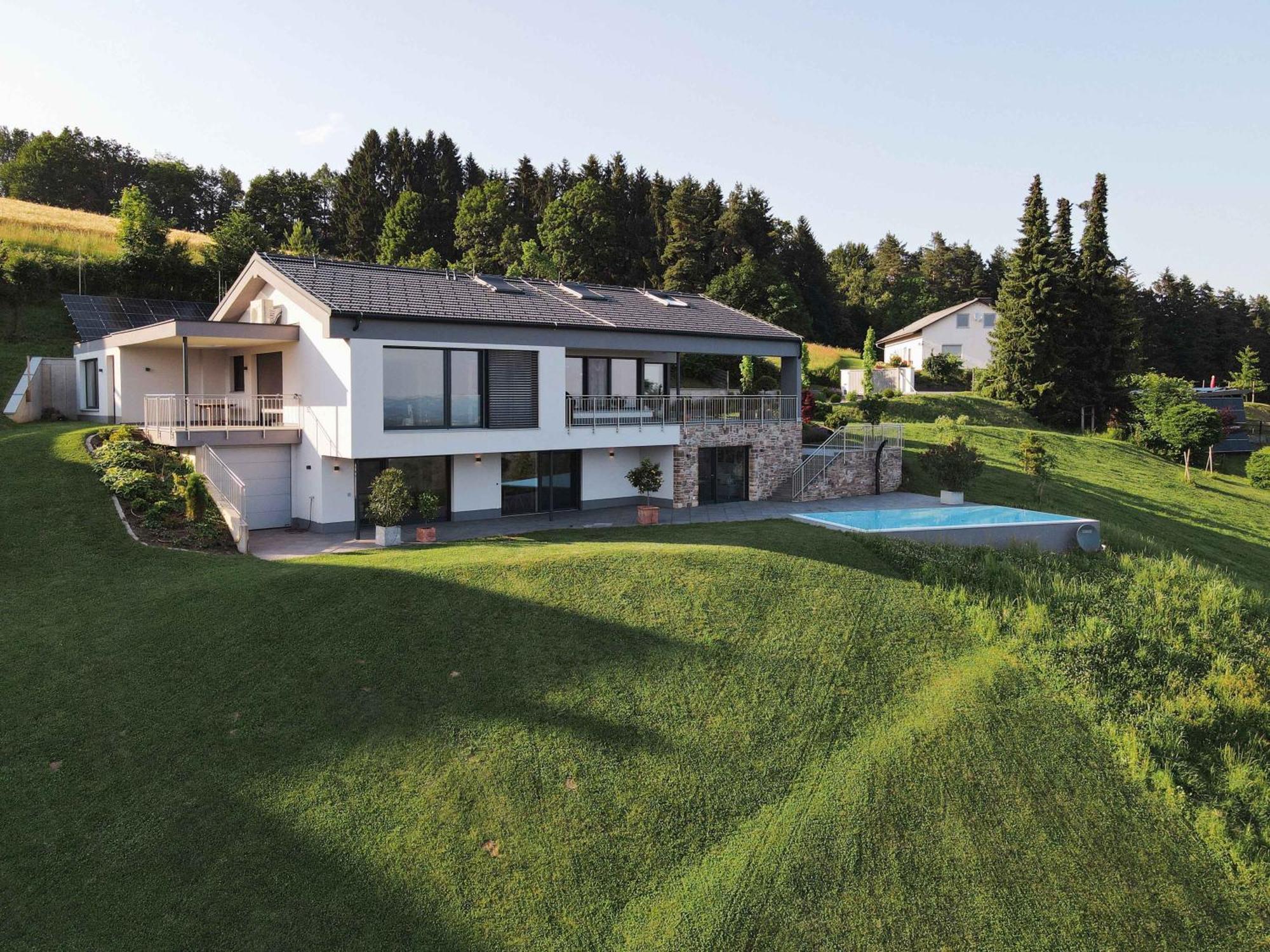 Greim15 --- Ganzes Ferienhaus Mit Fernsicht, Pool, Wellness Дойчландсберг Екстериор снимка